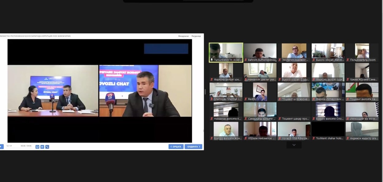 Korrupsiyaviy huquqbuzarliklar uchun javobgarlik to‘g‘risida maʼlumot berildi