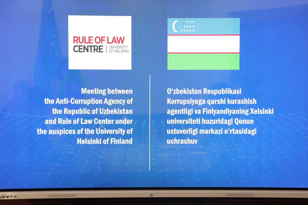 Finlyandiya tajribasi asosida O‘zbekistonda korrupsiyaga qarshi kurashning yangi mexanizmlari joriy etiladi