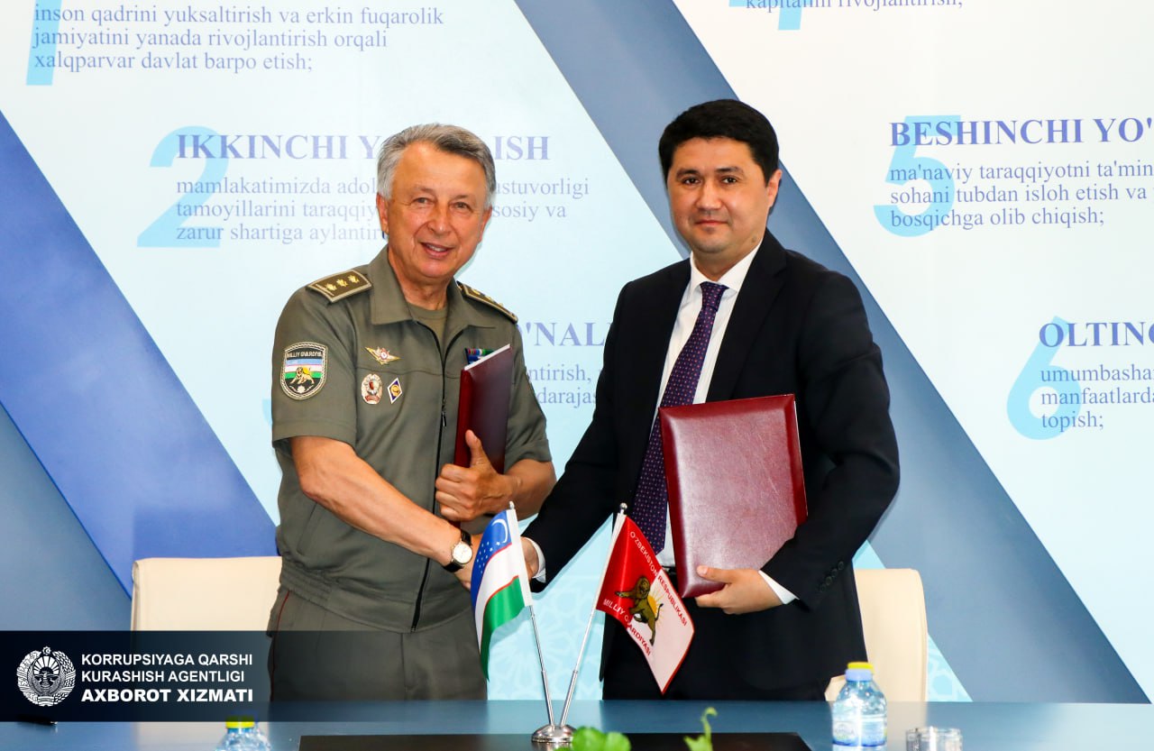 Korrupsiyaga qarshi kurashish agentligi va Jamoat xavfsizligi universiteti o‘rtasidagi hamkorlikning ustuvor yo‘nalishlari belgilandi